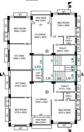  ankita-iii Ankita Enterprise Cluster Plan for 1st Floor