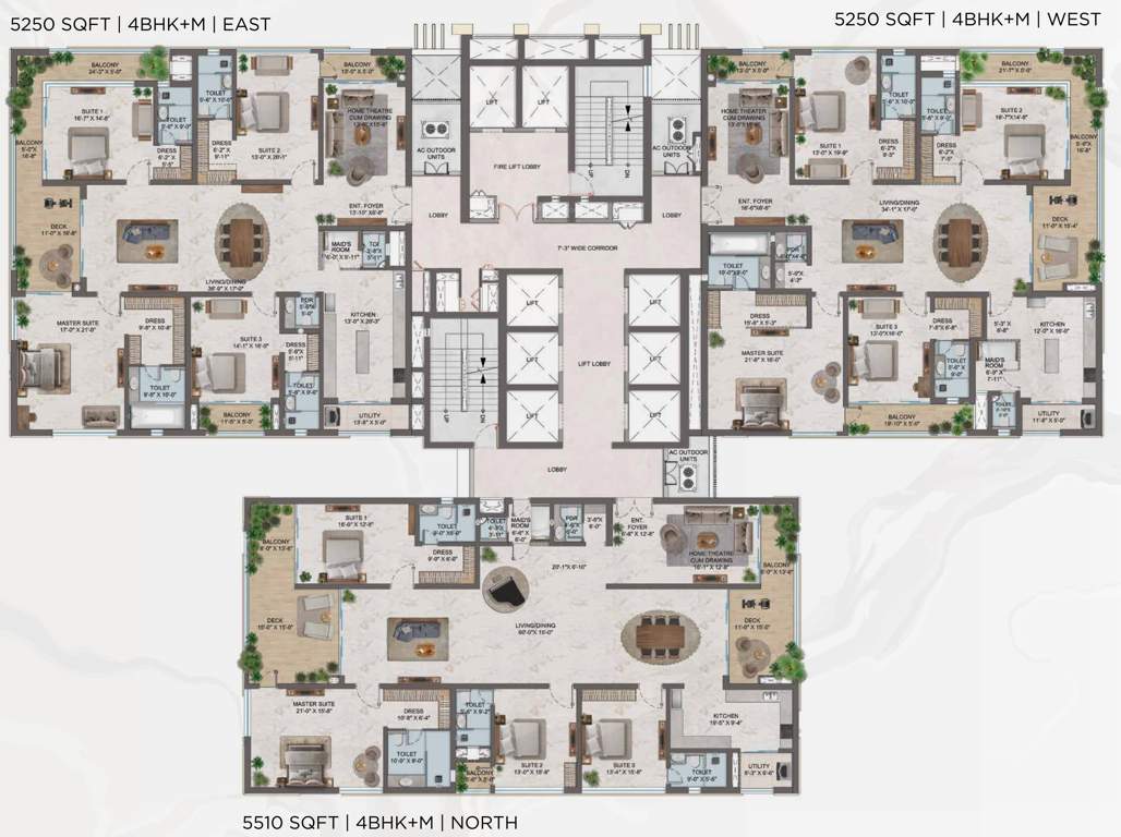  one Tower A Cluster Plan