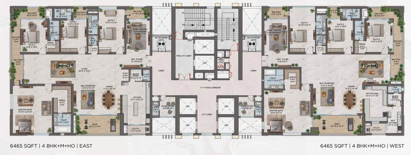  one Tower B Cluster Plan