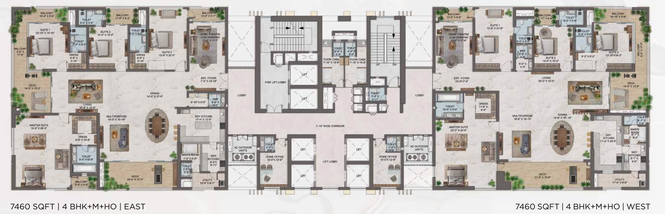  one Tower C Cluster Plan