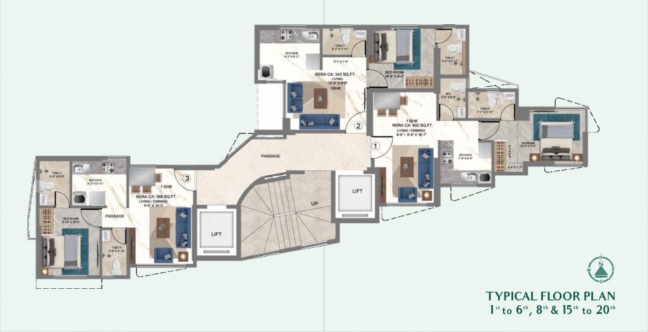  emerald Composite Building Cluster Plan