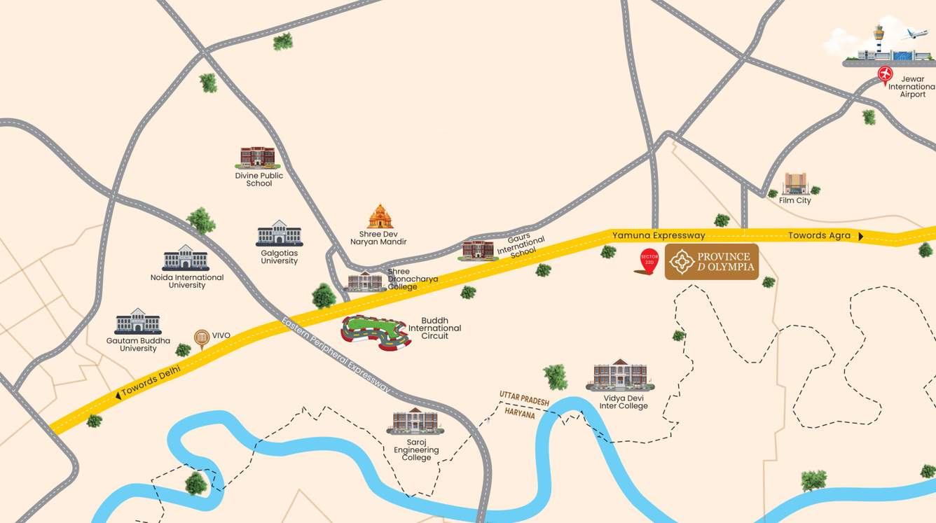  province d olympia Location Plan