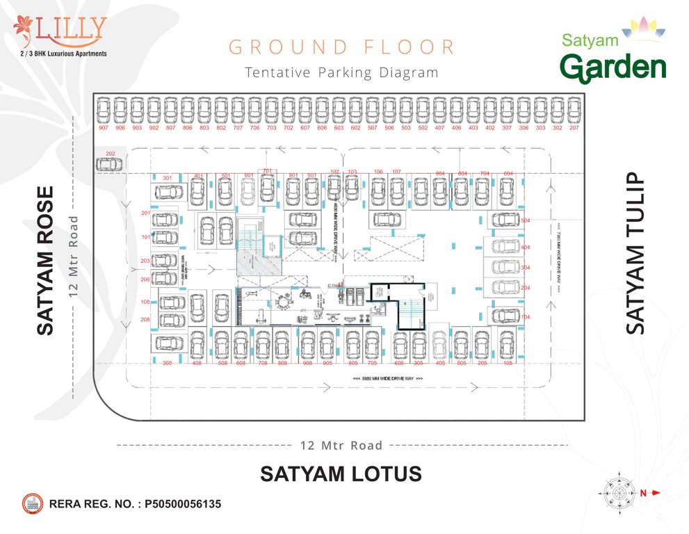  garden Cluster Plan for ground Floor