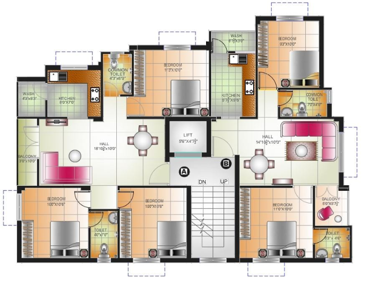  sai thirumagal Cluster Plan from 1st to 3rd Floor