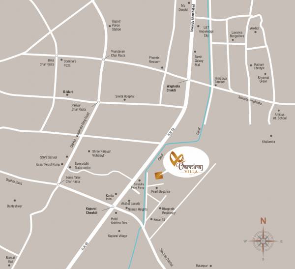 Location Plan varniraj-villa Location Plan