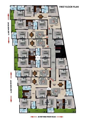  green-avenue Green Avenue Cluster Plan for 1st Floor