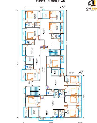  lalita palace Lalita Palace Cluster Plan from 2nd to 4th Floor