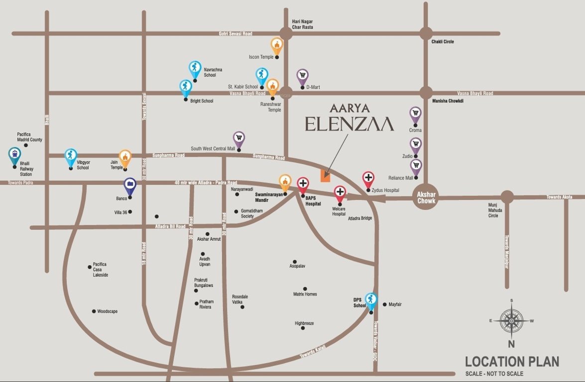 aarya elenzaa Location Plan
