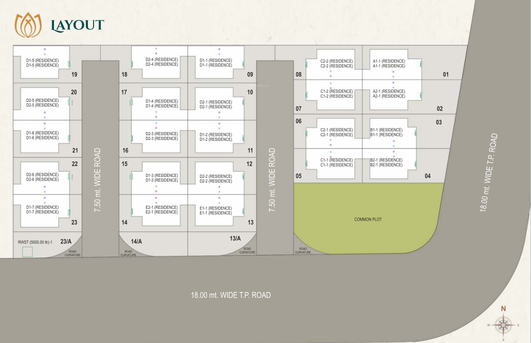 sharnam villa Layout Plan