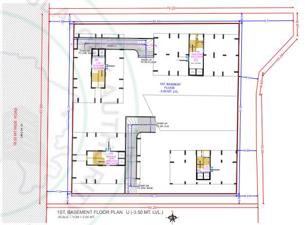 navkar heaven A Cluster Plan for basement 1 Floor