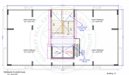 D Cluster Plan for terrace Floor navkar-heaven D Cluster Plan for terrace Floor