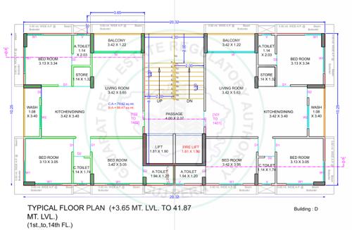 D Cluster Plan from 1st to 14th Floor navkar-heaven D Cluster Plan from 1st to 14th Floor