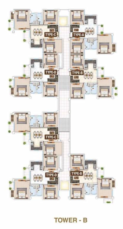 regalia Regalia Tower B Cluster Plan from 2nd to 7th Floor