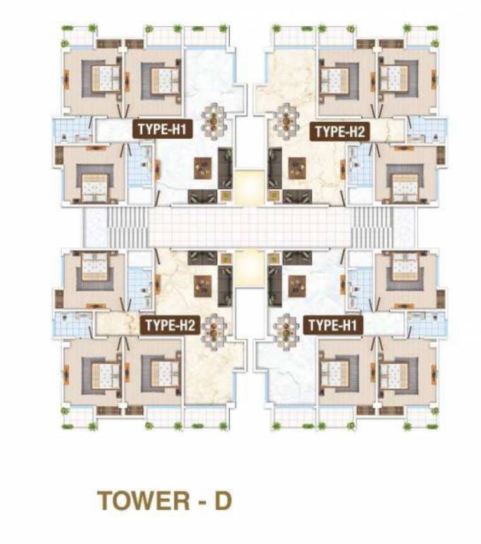 regalia Regalia Tower D Cluster Plan from 2nd to 7th Floor
