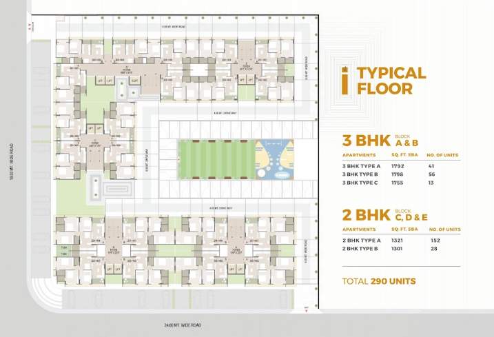 smartspace Tower A Cluster Plan from 2nd to 58th Floor