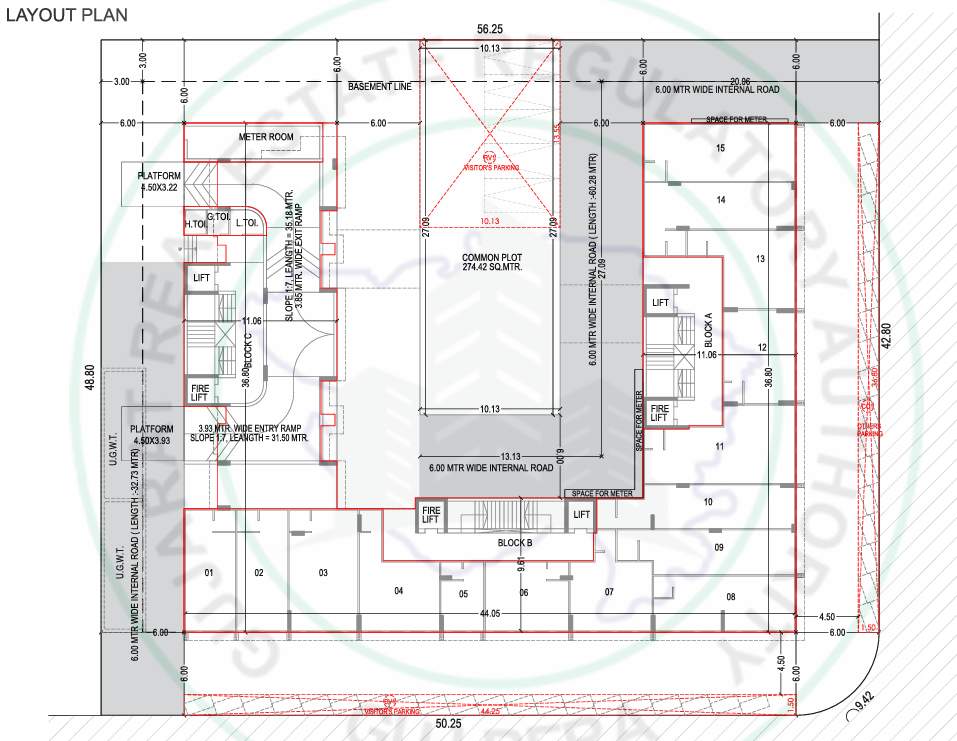  sarvopari Tower A B C Cluster Plan for parking layout Floor