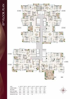  skyhigh Block A Cluster Plan for 15th Floor