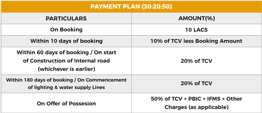 courtyard-2 Construction Linked Payment (CLP) Payment Plan