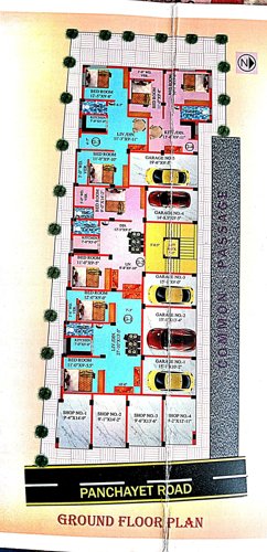  enclave-ii Ghosh Enclave II Cluster Plan for ground Floor