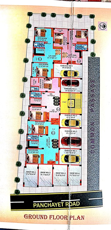  enclave ii Ghosh Enclave II Cluster Plan for ground Floor