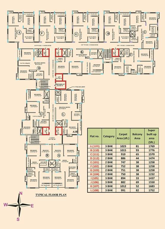  plaza Plaza Cluster Plan from 1st to 12th Floor