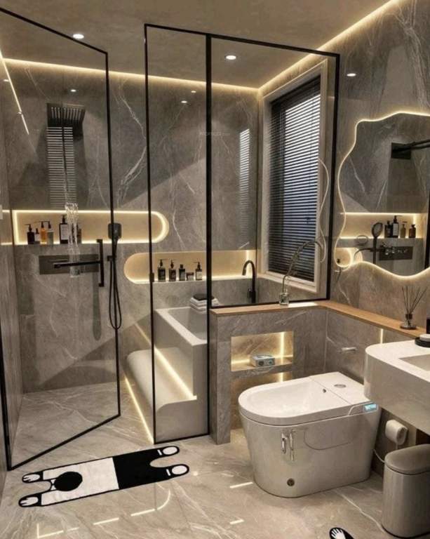 homes 4 bhk super ultra luxury builder floors Bathroom