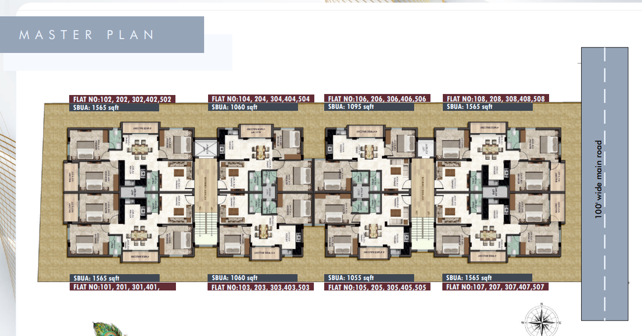  krishna edifice Master Plan