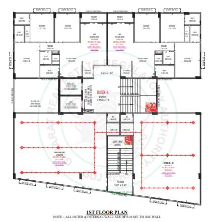  sarjan lake view Sarjan Lake View Cluster Plan for 1st Floor