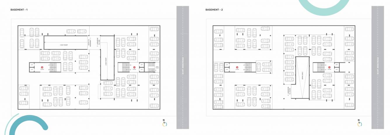  orchid Block A & B Cluster Plan for Basement 1 & Basement 2 Floor