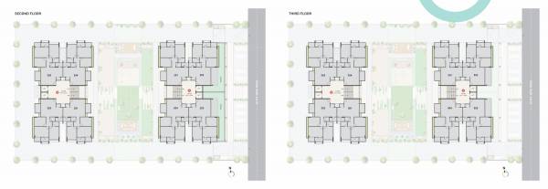  orchid Block A & B Cluster Plan from 2nd to 3rd Floor