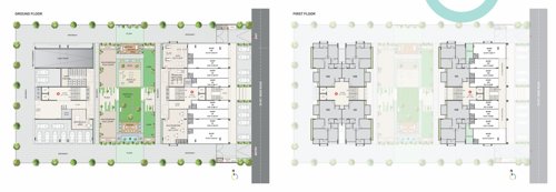  orchid Block A & B Cluster Plan from ground to 1st Floor