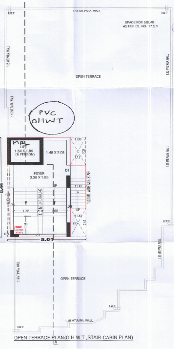  shalin abode Tower A Cluster Plan for terrace Floor