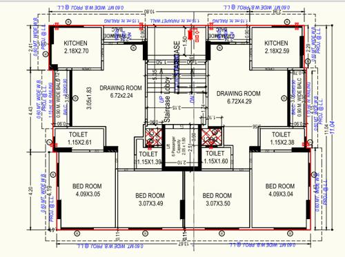  arihant-elegance Tower A Cluster Plan from 1st to 5th Floor