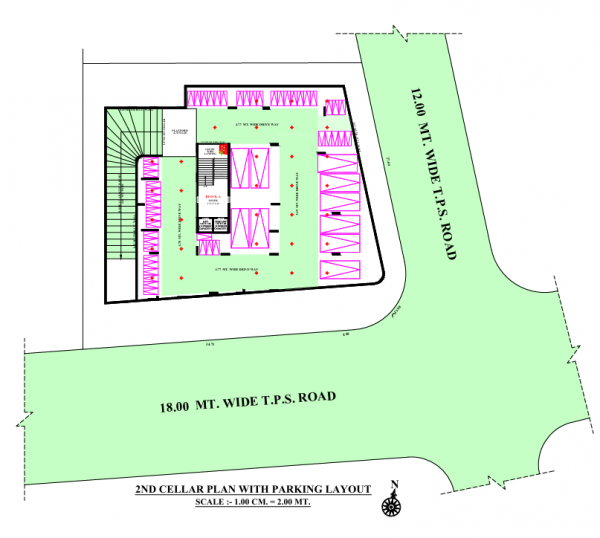  eiffel-tower Tower A Cluster Plan for layout parking Floor