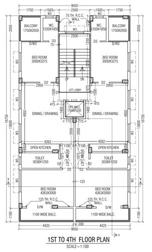  gopinath Gopinath Cluster Plan from 1st to 4th Floor