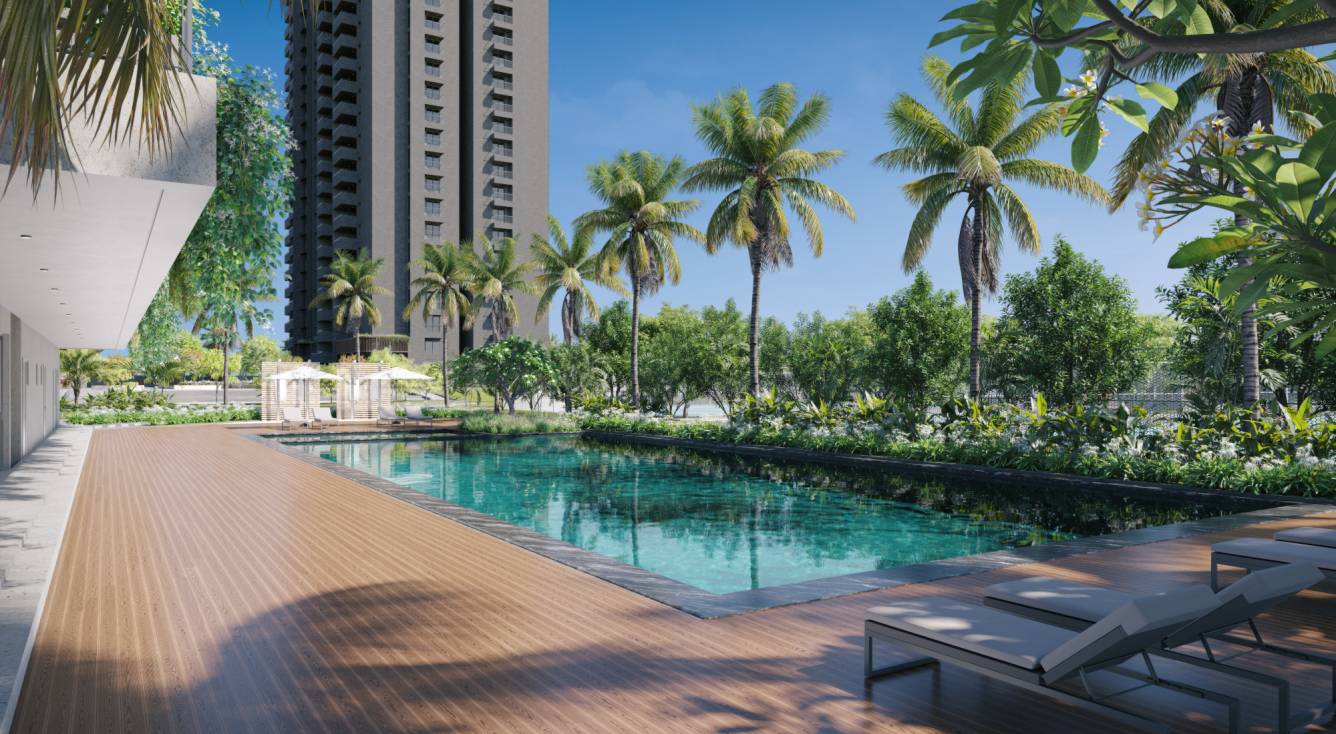 trees and tandem tower b Swimming Pool