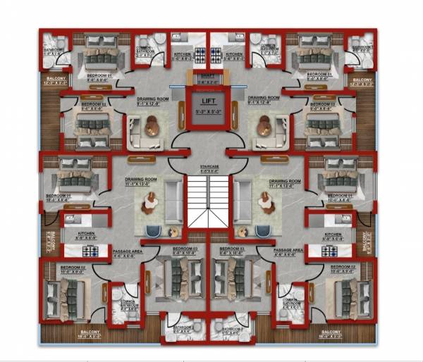  infinity-innovations Infinity Innovations Cluster Plan from 1st to 4th Floor