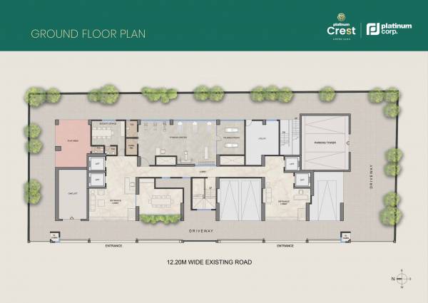  crest Platinum Crest Cluster Plan for ground Floor