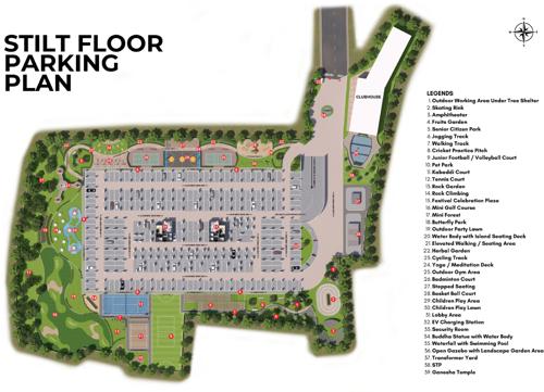  bilva-phase-ii Bilva Phase-ii By Bhavisha Homes Cluster Plan for Stilt Floor