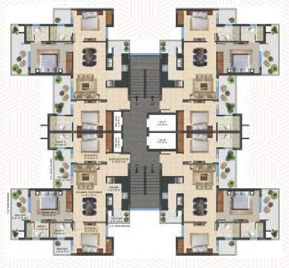  amayra luxury one Block A Cluster Plan from 1st to 14th Floor
