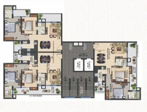 Block B Cluster Plan from 1st to 14th Floor amayra-luxury-one Block B Cluster Plan from 1st to 14th Floor
