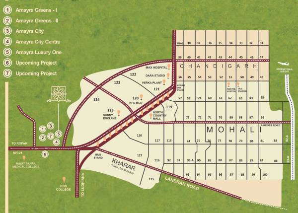 Location Plan amayra-luxury-one Location Plan