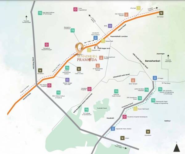  sumadhura-pramoda Location Plan