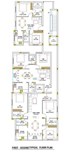  kn flats KN Flats Cluster Plan from 1st to 2nd Floor