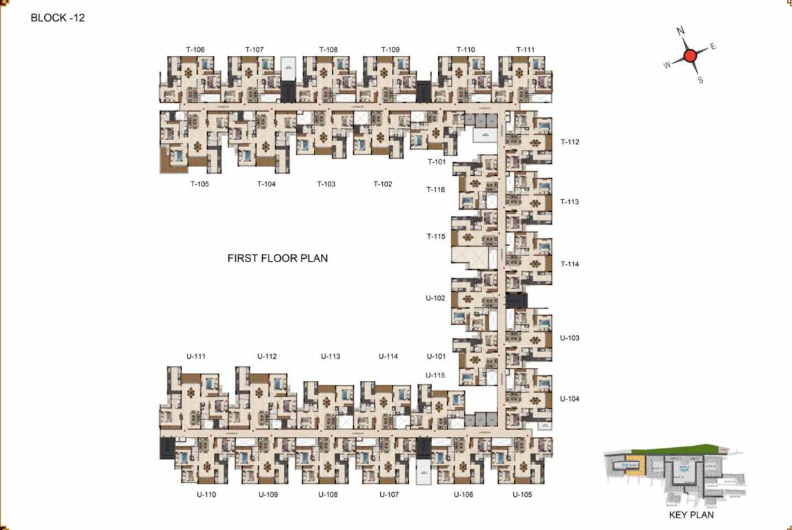 casamia Casamia Block 12 Cluster Plan for 1st Floor