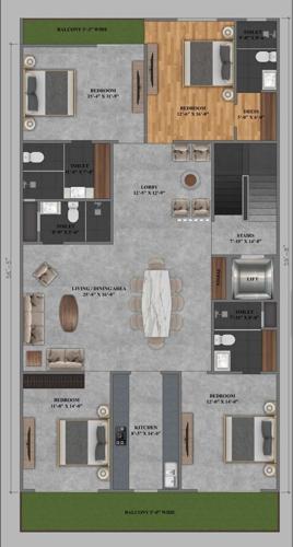  realticus-luxury-independent-floors-by-ashish-bansal-3 Realticus Luxury Independent Floors By Ashish Bansal 3 Cluster Plan from 1st to 4th Floor