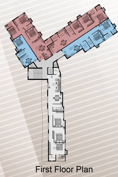  heights Heights Cluster Plan for 1st Floor