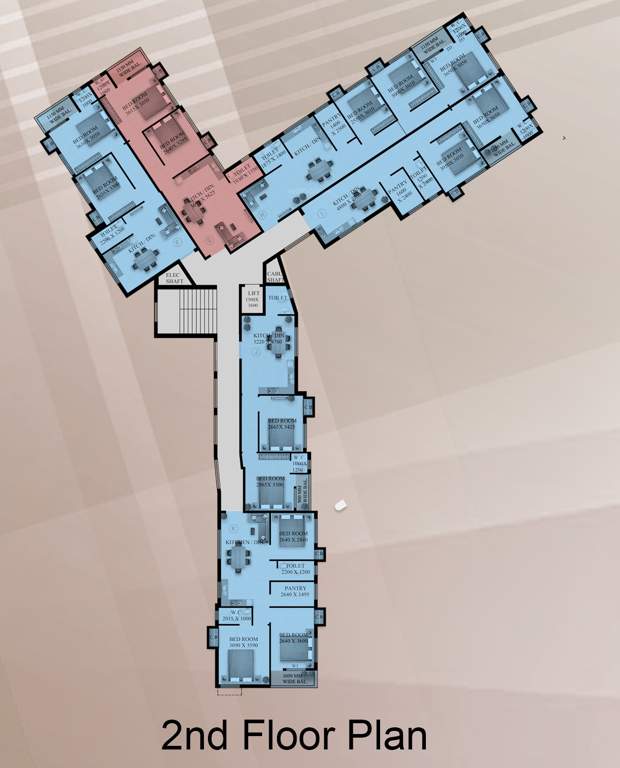  heights Heights Cluster Plan for 2nd Floor