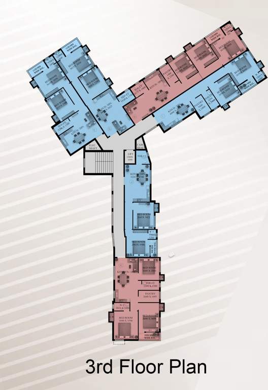  heights Heights Cluster Plan for 3rd Floor