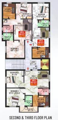  neomi Crest Neomi Cluster Plan From 2nd To 3rd Floor